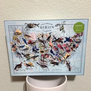 Galison USA State‎ Birds 1000 Piece Jigsaw Puzzle Map Birds of the USA